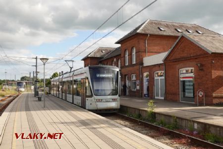 Odder: Stadler Variobahn na koncovém nádraží někdejší železnice, 23. 6. 2024 © Libor Peltan