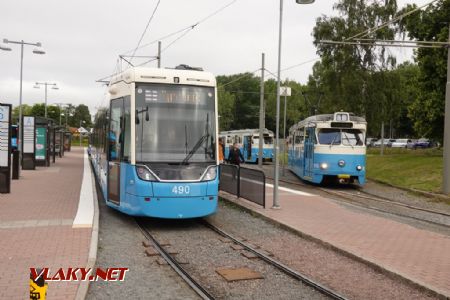 Göteborg/Östra Sjukhuset: první dodané Flexity M33 a 2x M29, 24. 6. 2024 © Libor Peltan