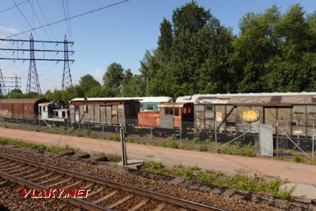 Göteborg Gamlestaden/záhadné nemuzeum: různé nákladní vozy a neidentifikované posunky, 24. 6. 2024 © Libor Peltan