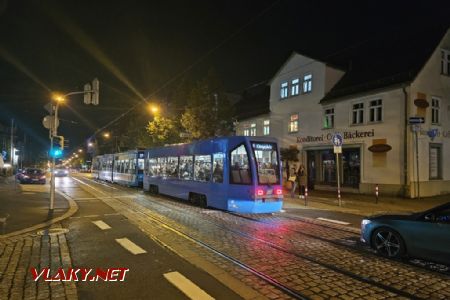 Kassel, Kunoldstrasse: nízkopodlažní vlečný vůz, © Tomáš Kraus, 5.10.2024