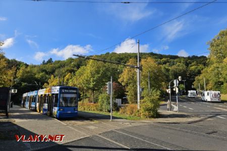 Kassel, Druseltal: tramvaj ve smyčce, © Tomáš Kraus, 6.10.2024