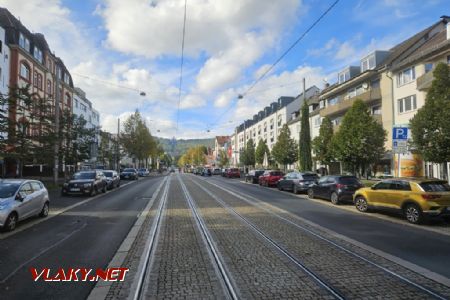 Kassel, Kunoldstrasse: pohled na zámek a Herkula, © Tomáš Kraus, 6.10.2024