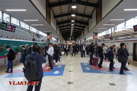 Tokio, seřazení k nástupu do vlaku, 30.10.2024 © Jiří Mazal