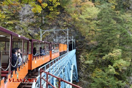 Kurobe Gorge Railway, most za stanicí Kuronagi, 7.11.2024 © Jiří Mazal