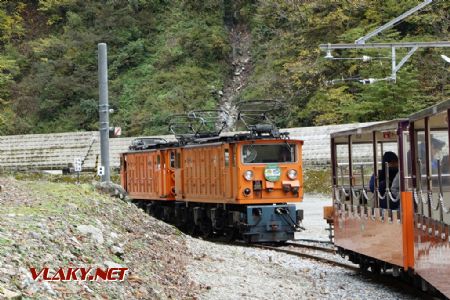 Kurobe Gorge Railway, Nekomata, lokomotivy EDR č. 17 a 18, 7.11.2024 © Jiří Mazal