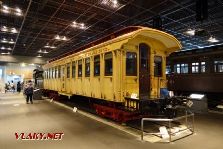 Omiya, železniční muzeum, luxusní osobní vůz řady Kotoku 5010 z r. 1880, 28.10.2024 © Jiří Mazal