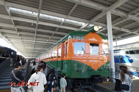 Kyoto, železniční muzeum, elektrická jednotka Kuha 86 z r. 1950, 4.11.2024 © Jiří Mazal