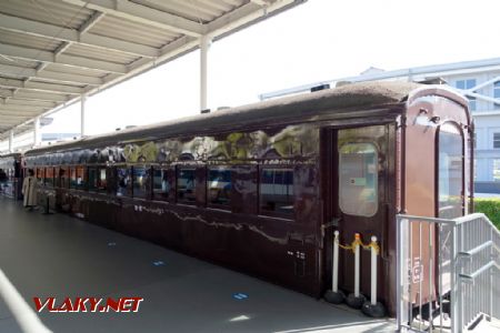 Kyoto, železniční muzeum, jídelní vůz pro Nihonkai expres z r. 1933, 4.11.2024 © Jiří Mazal