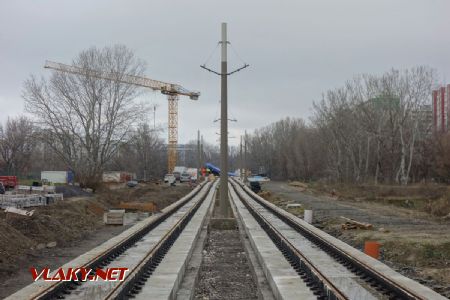 Petržalka, trať a električkový most od Pajštúnskej ©Juraj Földes, 2.12.2024