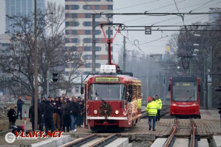 Petržalka, Jungmannova - prvá oficiálna skúčobná jazda 19.12.2024 Zdroj: https://imhd.sk/ba/ autor: Public Media