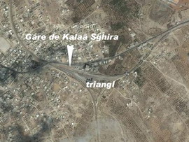 Triangl a nádraží Kalaâ Sghira na fotomapě Google - ZOBRAZ!