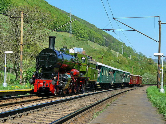 Polská Ol12-7 s mimořádným parním vlakem z Margecan dne 26.04.2009 © Karel Furiš