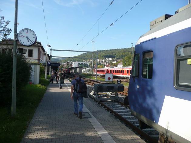 Na tomto místě ve stanici Waldshut končí švýcarské vlaky i trolej © Tomáš Kraus, 21.9.2011