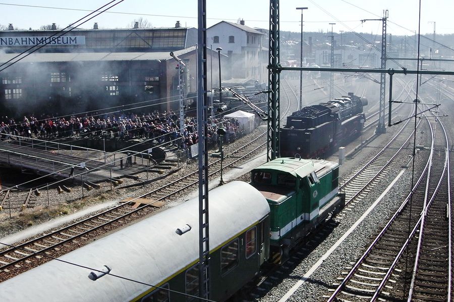 Střípky ze setkání parních lokomotiv v Drážďanech