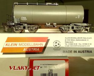 Cisterna ČSD KLEIN MODELLBAHN 5289