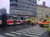 Na Florenci se srazila tramvaj s autobusem - 5 zraněných