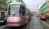 Vykolejení tramvaje v centru Brna na zastávce Tkalcovská